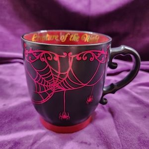 COPY - Black and Red Spider Coffee Mug Creature of the Night